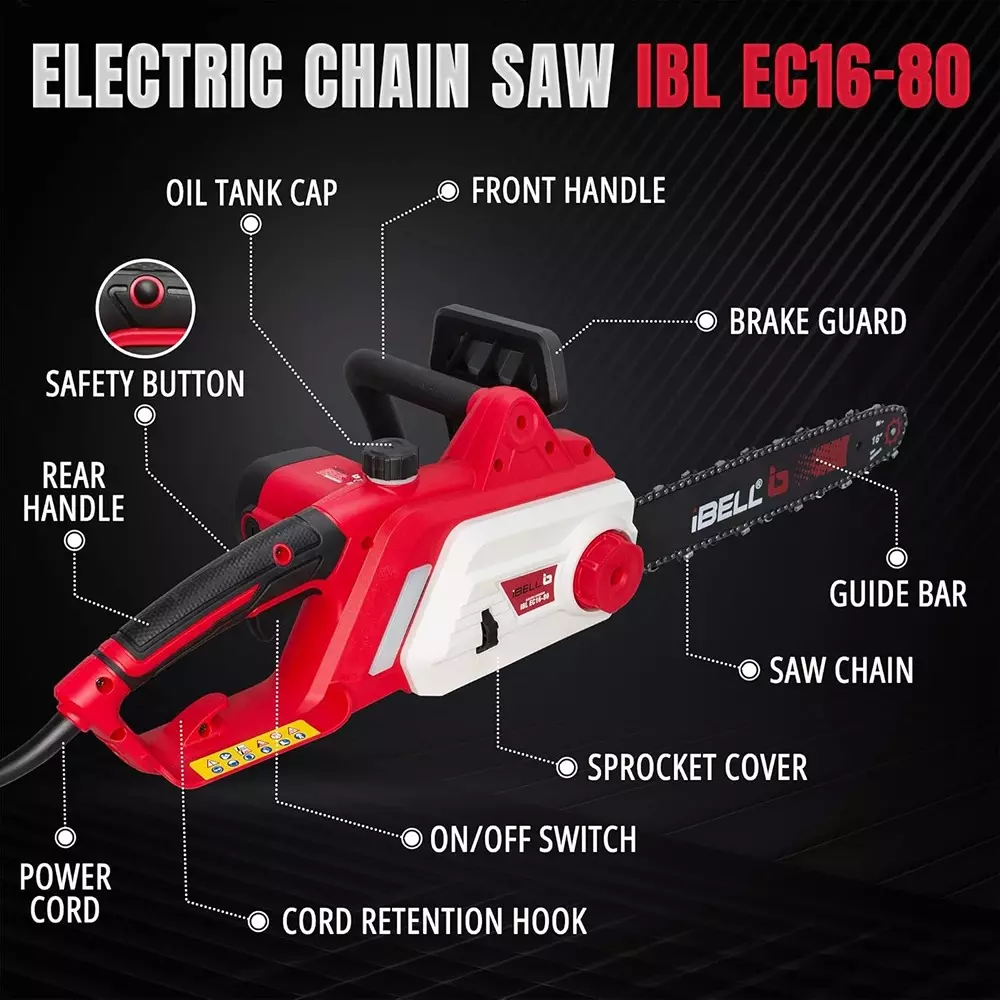 ibell-electric-chain-saw-8000-rpm-rated-speed-2400-w-power-with-400-mm-16-inch-guide-bar-chain-ibl-ec16-80