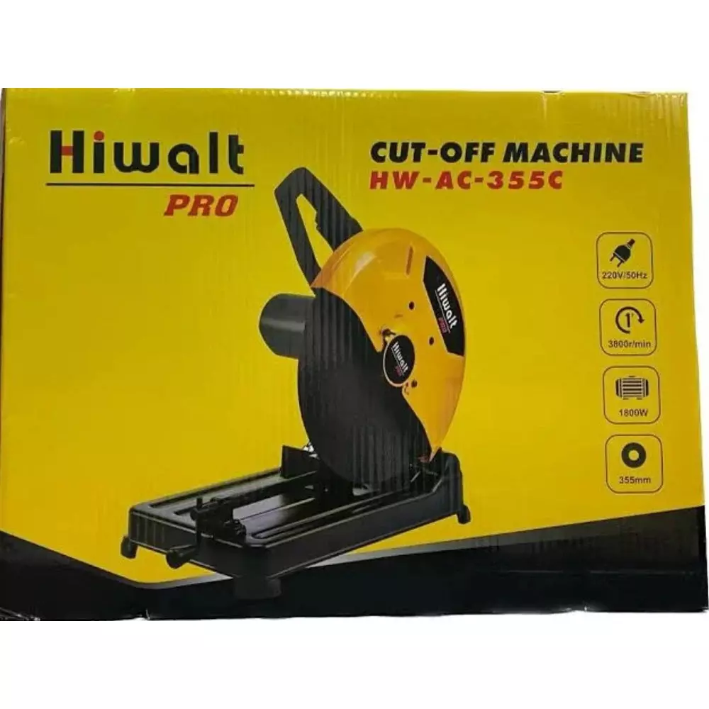 Hiwalt Chop Saw 1800 W, 3800 RPM and 14 inch (355 mm) Blade Size, HW-AC-355C (Without Blade)