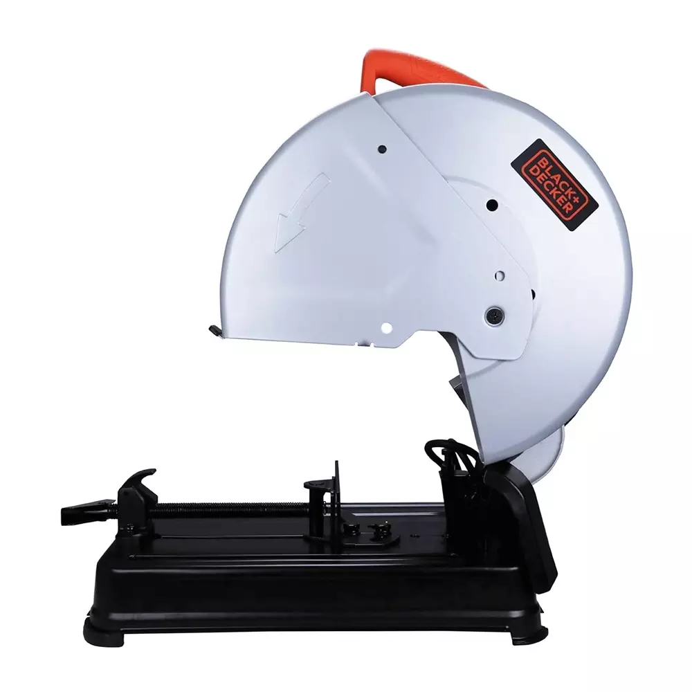 Black+Decker 2200 W Chop Saw, 4200 RPM and 14 inch (355 mm) Disc Diameter, BEM2200-IN (Without Cutting Blade)
