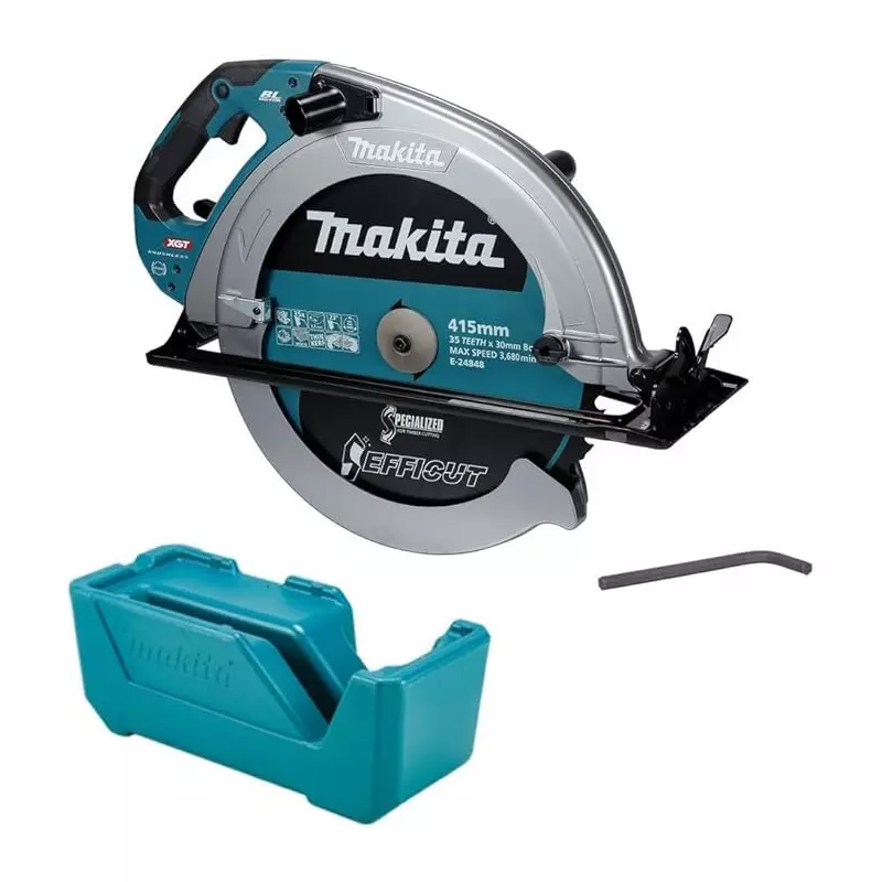 Makita Cordless Circular Saw 40 V Max Li-ion XGT Soft Start 2100 RPM and 415 mm Blade Diameter, HS013GZ (Without Battery & Charger)