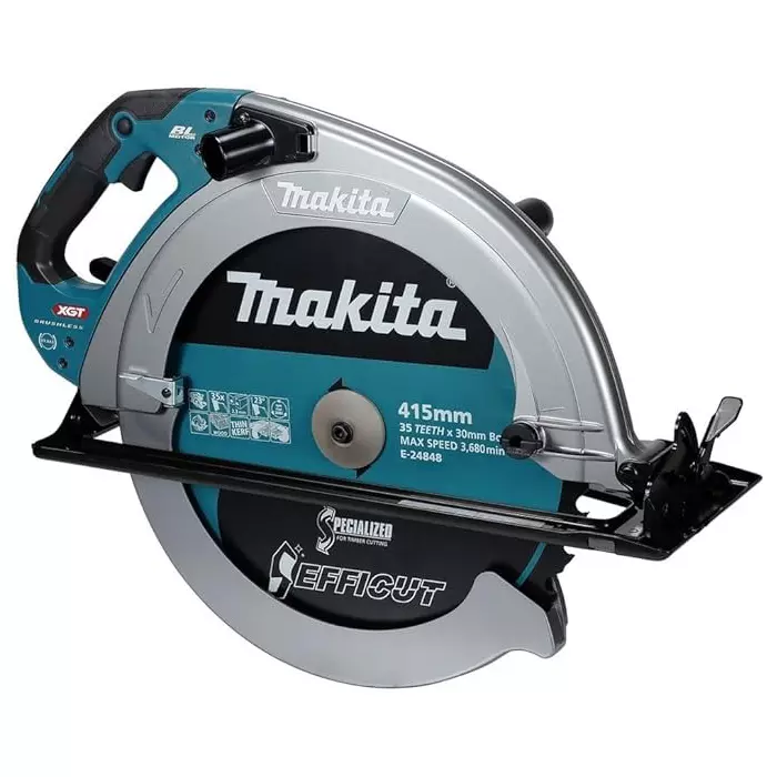 Makita Cordless Circular Saw 40 V Max Li-ion XGT Soft Start 2100 RPM and 415 mm Blade Diameter, HS013GZ (Without Battery & Charger)