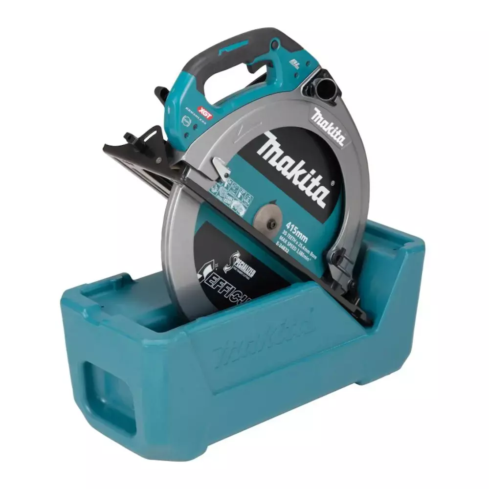 Makita Cordless Circular Saw 40 V Max Li-ion XGT Soft Start 2100 RPM and 415 mm Blade Diameter, HS013GZ (Without Battery & Charger)
