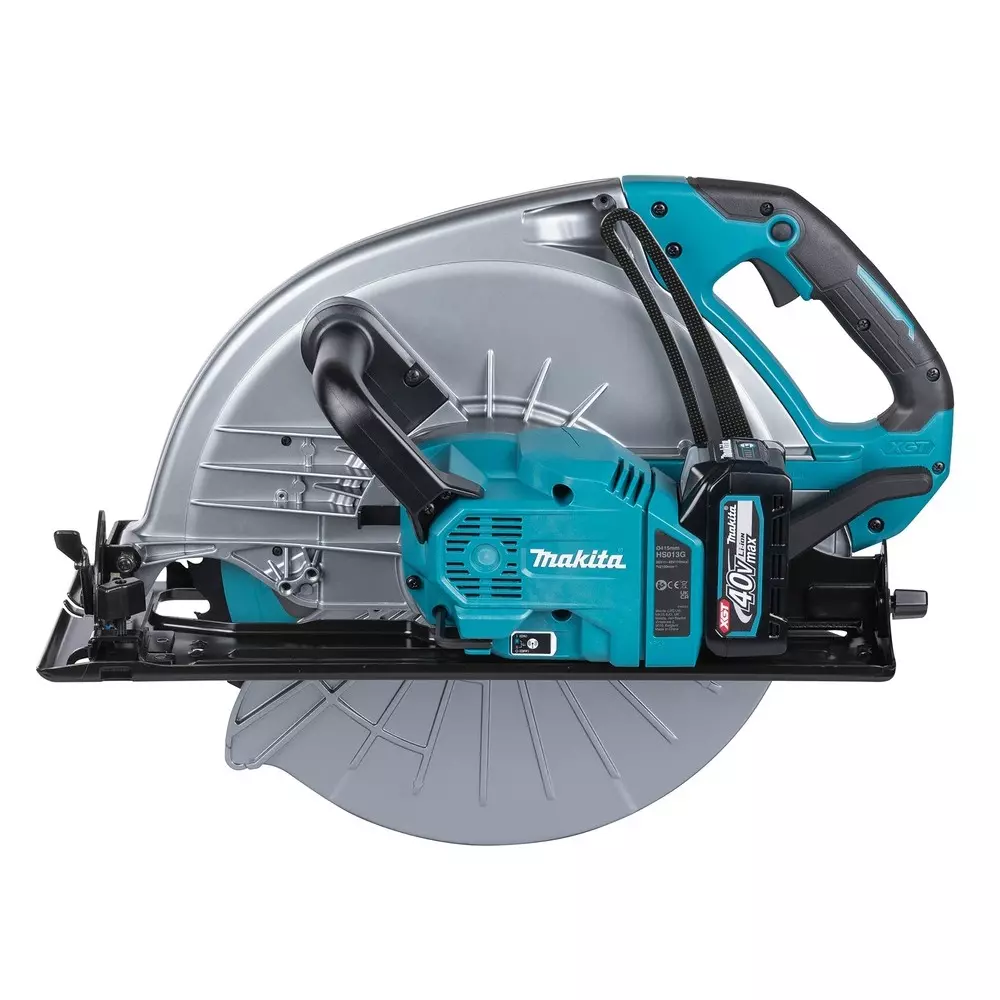 Makita Cordless Circular Saw 40 V Max Li-ion XGT Soft Start 2100 RPM and 415 mm Blade Diameter, HS013GT101 (With Battery & Charger)