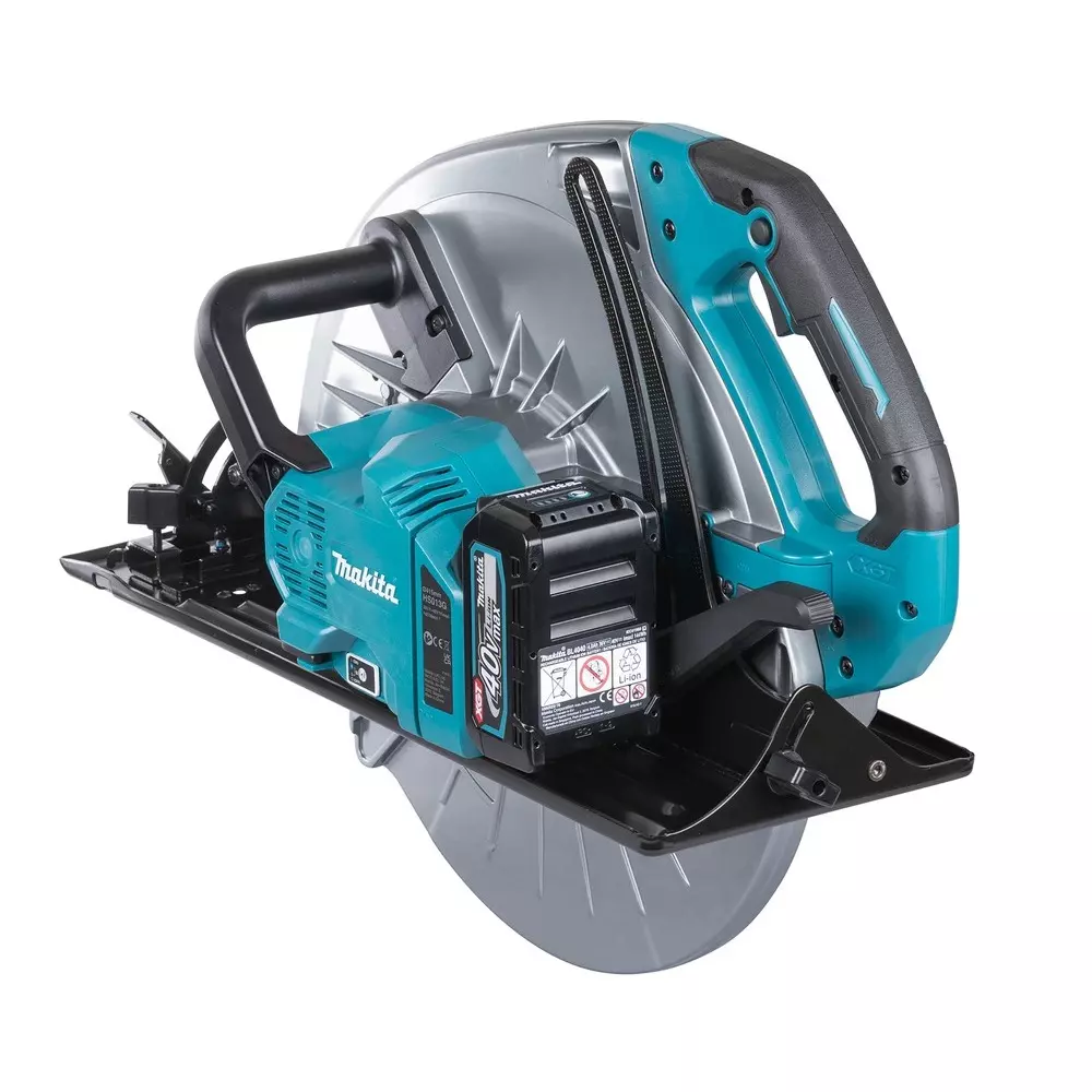 Makita Cordless Circular Saw 40 V Max Li-ion XGT Soft Start 2100 RPM and 415 mm Blade Diameter, HS013GT101 (With Battery & Charger)