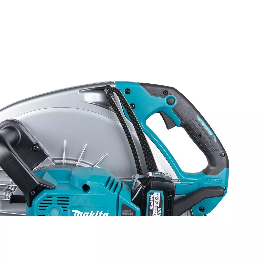 Makita Cordless Circular Saw 40 V Max Li-ion XGT Soft Start 2100 RPM and 415 mm Blade Diameter, HS013GT101 (With Battery & Charger)