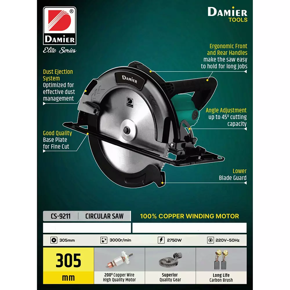 damier-circular-saw-2750-w-power-3000-rpm-speed-305-mm-blade-diameter-cs-9211-without-blade