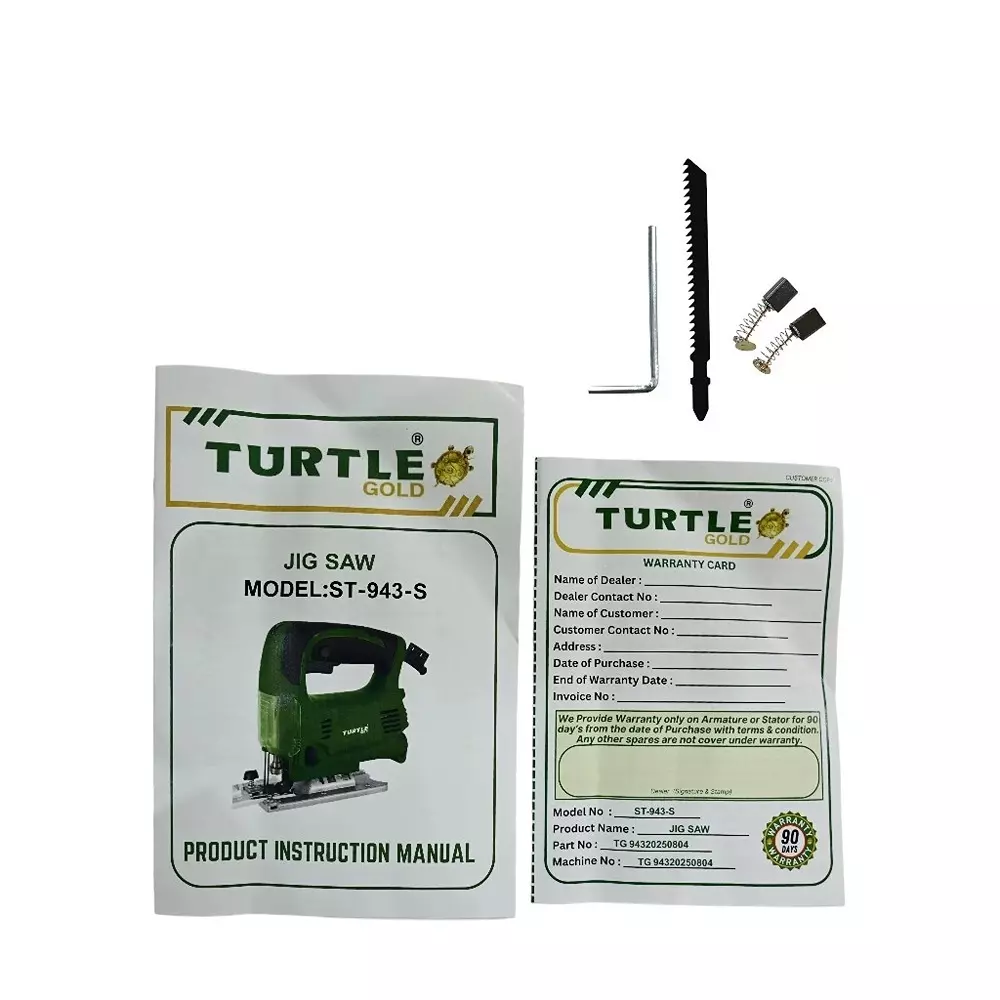 Turtle Gold Jig Saw 650 W 85 mm, ST 943S (With Saw Blade)