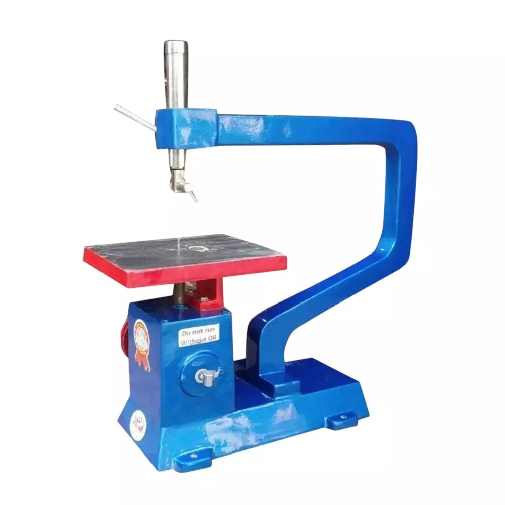 Radhika Jig Saw Machine 25.4 cm Blue & Red Cast Iron 1 HP Power for Industrial Use