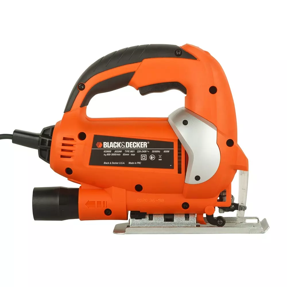 Black+Decker 10mm 600W Variable Speed Pendulum Jigsaw Kit KS900EKX-IN