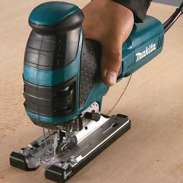 Makita Jig Saw 720 W Power Barrel Handle and 3 Orbital Settings Plus Straight With Blade & Accessories, 4351CT