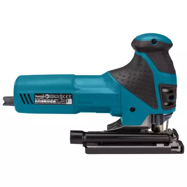 Makita Jig Saw 720 W Power Barrel Handle and 3 Orbital Settings Plus Straight With Blade & Accessories, 4351CT