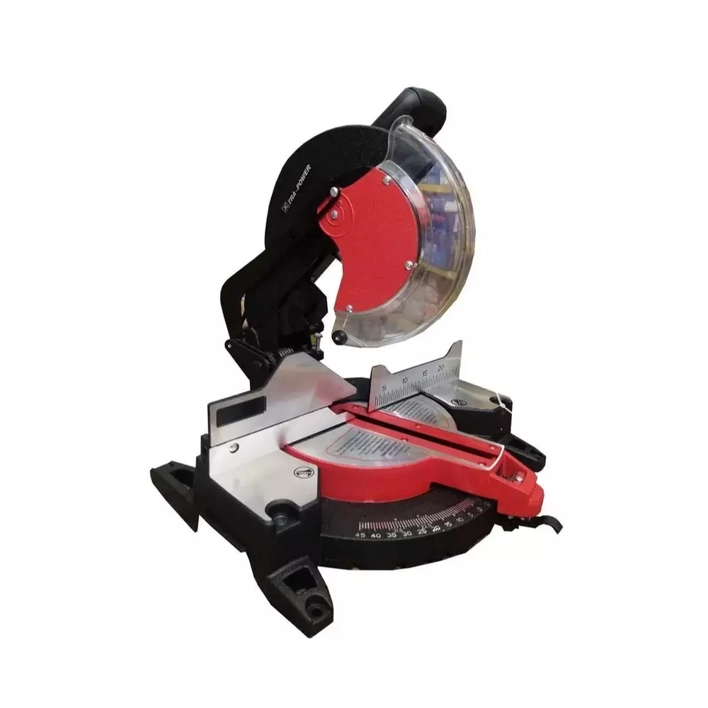 Xtra Power 1800 W Miter Saw 10 inch (255 mm) Blade Diameter and 6000 RPM No Load Speed, XPT 477 (Without Cutting Blade)