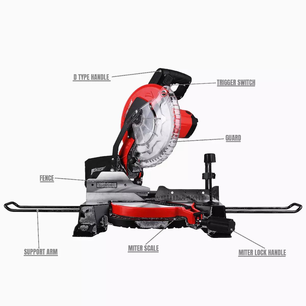 xtra-power-1800-w-miter-saw-10-inch-255-mm-blade-diameter-and-6000-rpm-no-load-speed-xpt-477-without-cutting-blade