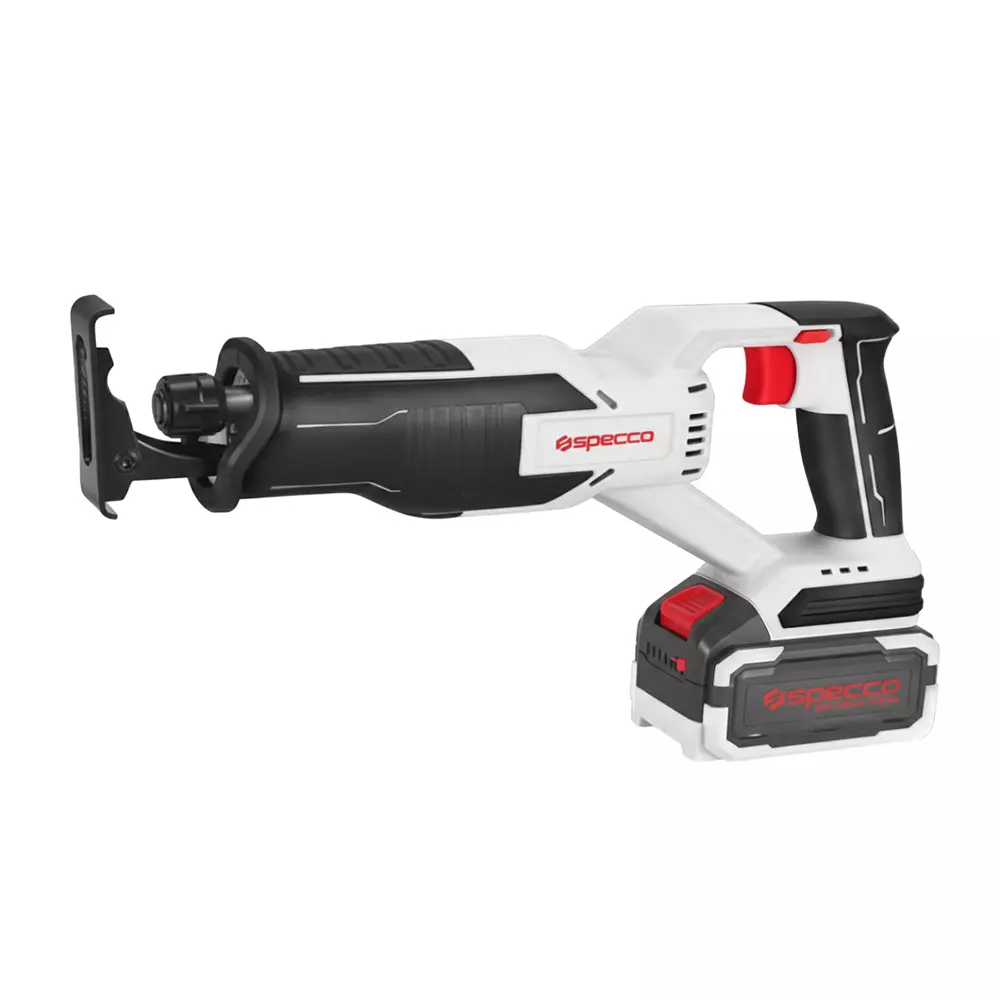 Specco Cordless Reciprocating Saw 22 mm Stroke Length 0-3300 RPM No Load Speed, SP20V-4045 (Battery Not Included)