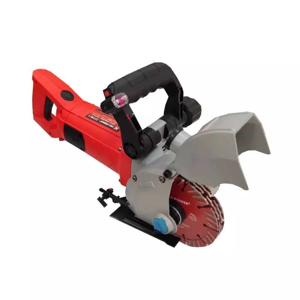 Xtra Power 5800 W Wall Chaser 5 inch (125 mm) Blade Diameter and 45 mm Depth x 42 mm Width Slot Size, XPT-561 (With Cutting Blades)