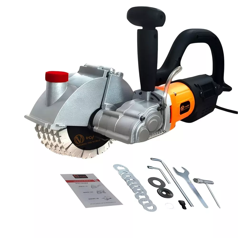 Voltz Wall Chaser Machine with 156 mm Blade Size and 50 mm Cutting Depth, BWC-156 (With Cutting Blade)