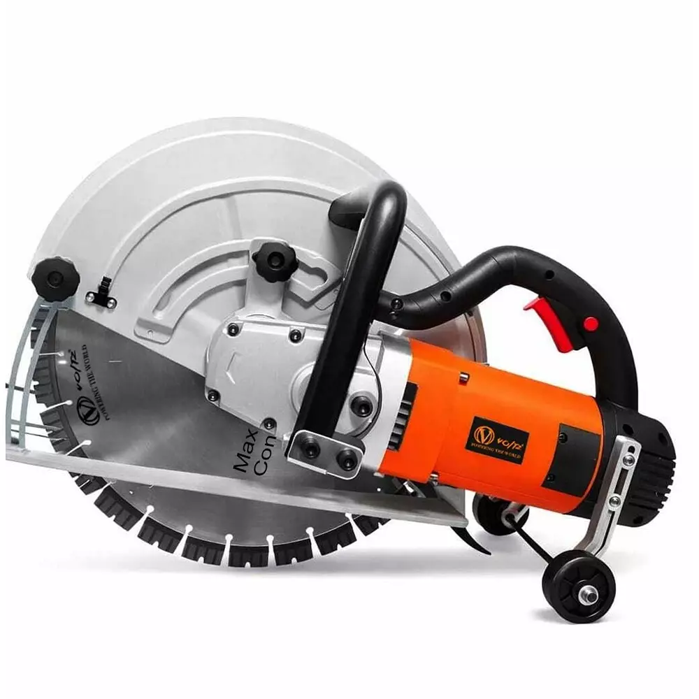 Voltz Electric Wall Chaser with Guide Roller, Water Line, 7200 W Power Rating and 15.7 inch (400 mm) Blade Diameter, VZ-WC-400X (With Blade & Other Accessories)