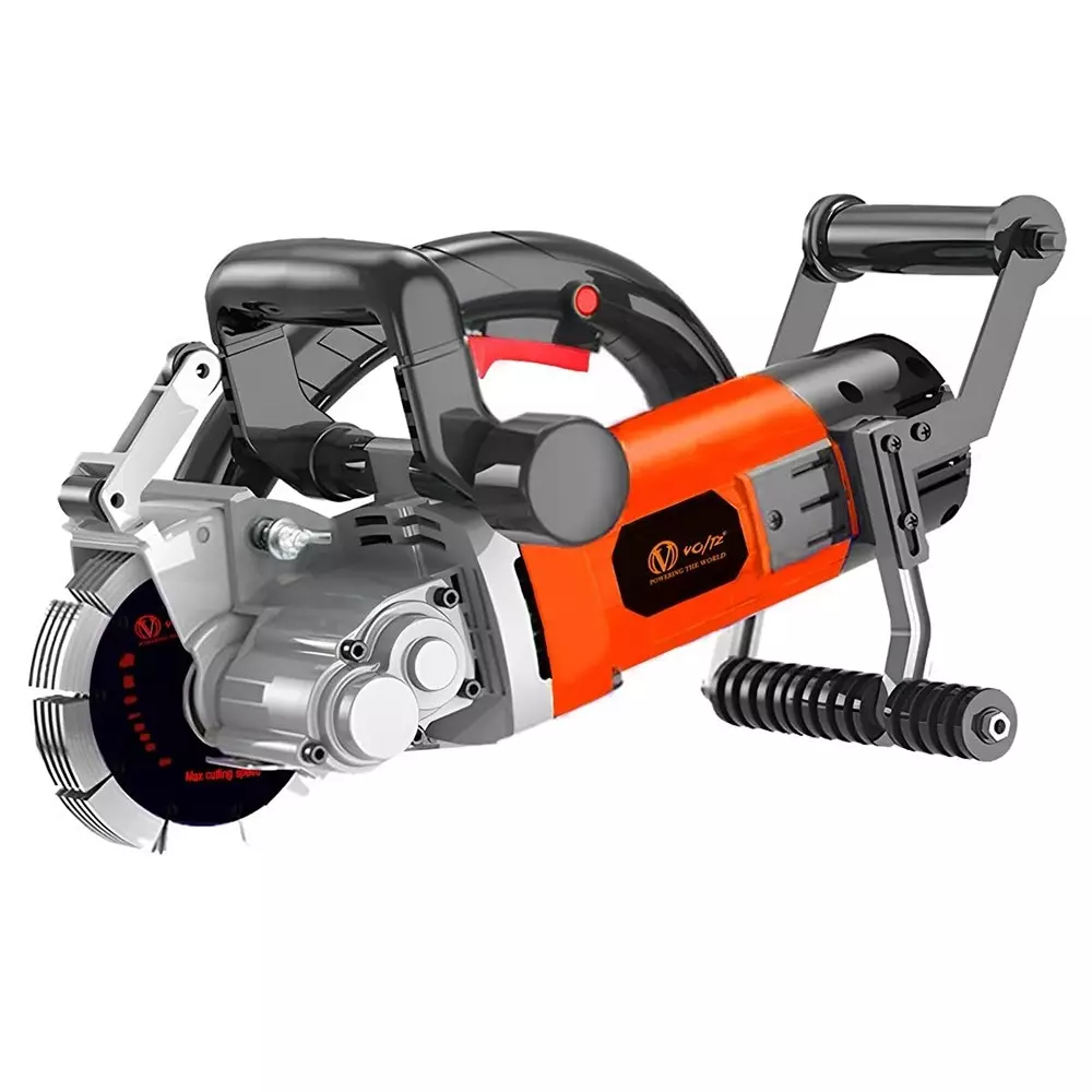 Voltz Electric Wall Chaser Machine 133 mm Blade Diameter and 6000 W Motor Power, WC-133X (With Cutting Blade & Other Accessories)