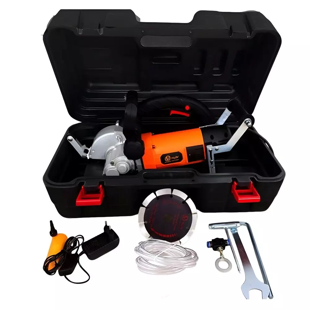 Voltz Electric Wall Chaser Machine 133 mm Blade Diameter and 6000 W Motor Power, WC-133X (With Cutting Blade & Other Accessories)