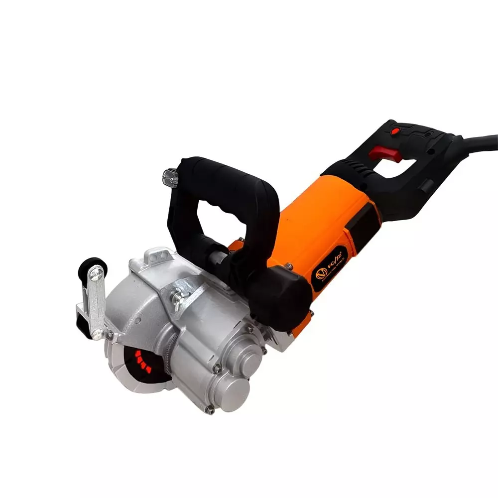 Voltz Electric Wall Chaser Machine with Laser Guide, 133 mm Blade Diameter and 6000 W Motor Power, WC-133 (With Cutting Blade & Other Accessories)