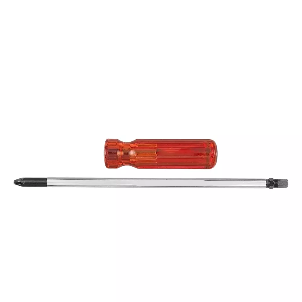 Eastman 2 In 1 Screw Driver Plastic & Steel 6x200 mm 2 Point PVC Handle for Industrial Use, E-3038