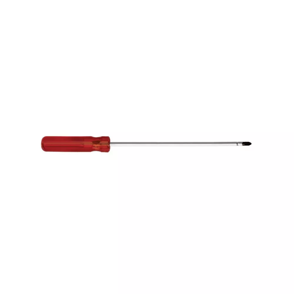 ADRAL 2 IN 1 Reversible Straight Screw Driver HD 100 mm Steel & Plastic Red & Silver for Industrial Use, SD6100