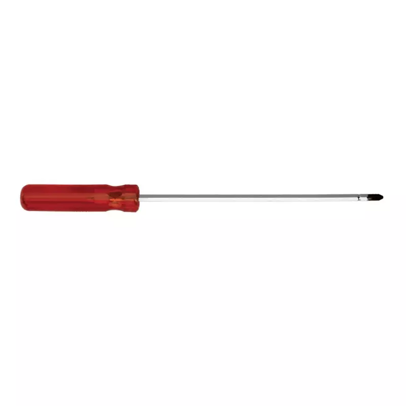 ADRAL 2 IN 1 Reversible Straight Screw Driver HD 300 mm Steel & Plastic Red & Silver for Industrial Use, SD6300
