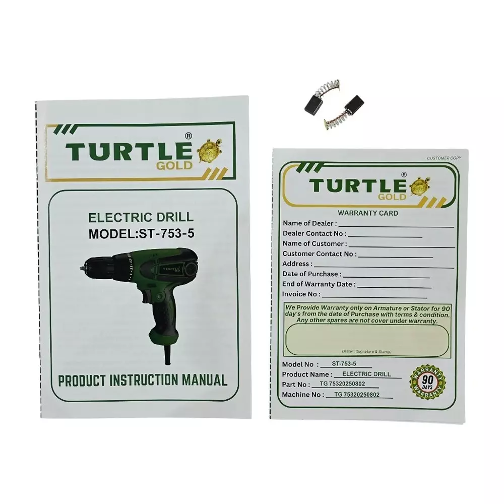 Turtle Gold Heavy Screw Driver 500 W 10 mm, ST 753S (Without Drill Bit)