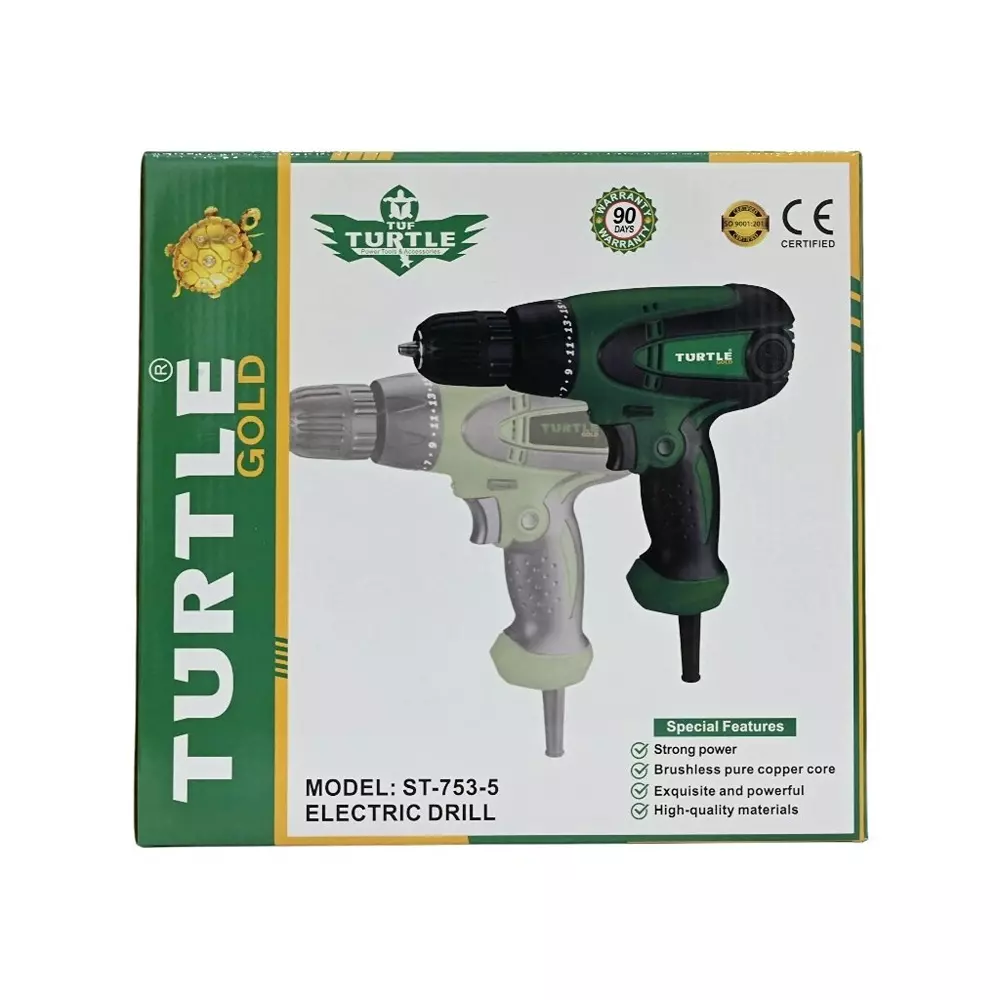 Turtle Gold Heavy Screw Driver 500 W 10 mm, ST 753S (Without Drill Bit)