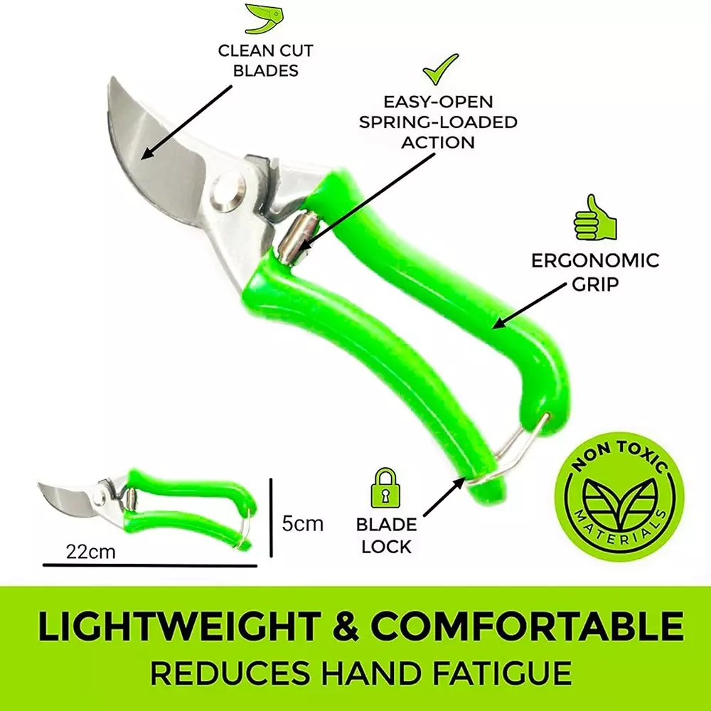 darit-smash-pruner-shear-with-safety-lock-rubber-steel-20-mm-green-for-garden-cutter-clippers-am-277
