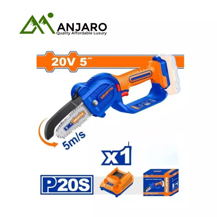 wadfow-cordless-pruner-saw-5-inch-13-cm-bar-length-5-ms-chain-speed-220-240-v-charging-voltage-wclp556