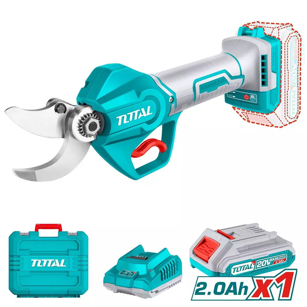 Total 20 V Brushless Cordless Gauge Straight Shear 20/30 mm Cutting diameter, TSSLI203083 (1 Kit)