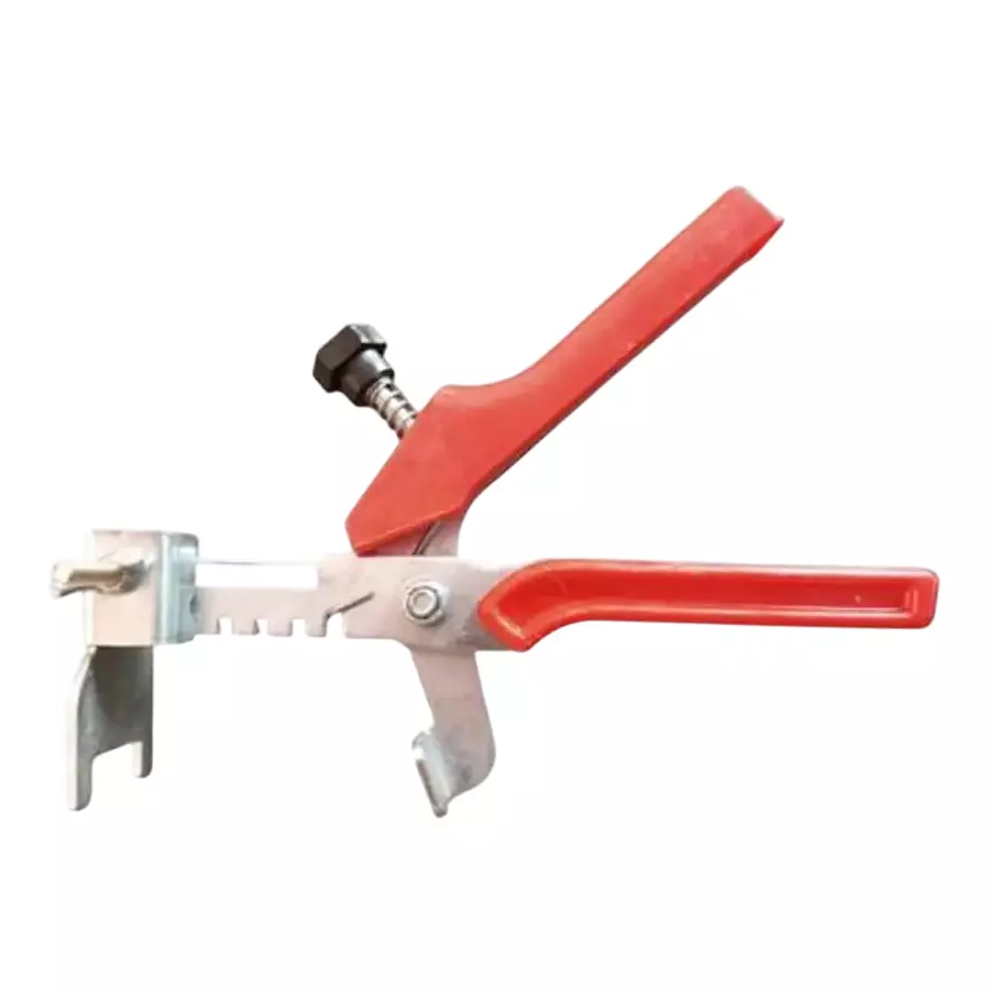 SUNELITE Tiles Leveling Floor Plier Needle Nose Cast Iron Hand Grip Red 23.5 cm (Plier) Length