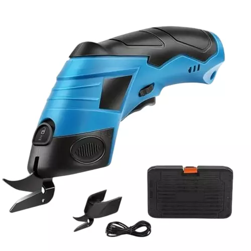 MECRAAF Cordless Cloth Cutting Machine 3.6 V Rechargeable Battery for Fabric, Carpet, Leather, Cardboard, Soft Materials, MC- SC