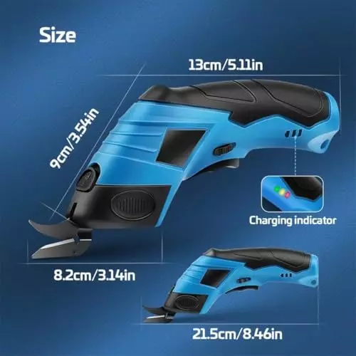 MECRAAF Cordless Cloth Cutting Machine 3.6 V Rechargeable Battery for Fabric, Carpet, Leather, Cardboard, Soft Materials, MC- SC