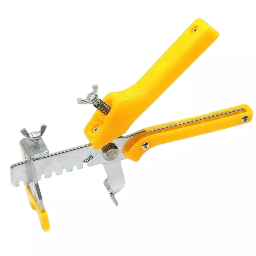 Fairmate Tile Leveling Plier Stainless Steel & Plastic 15 cm Length Yellow & Silver 50 mm Thickness Hand Grip for Home & Professional Use