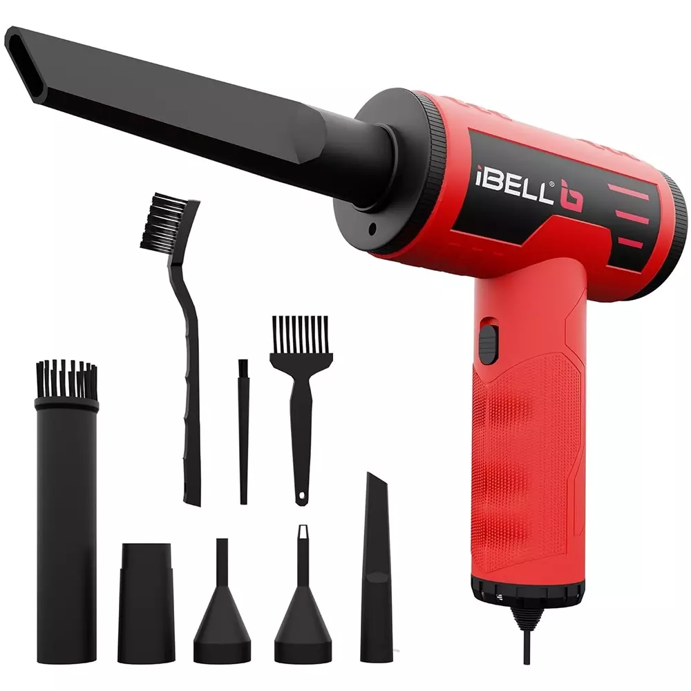 IBELL High Efficiency Compressed Air Duster 37 m³/h Airflow Rate 20000-105000 RPM Speed with 220 W Brushless Motor, AD20-10