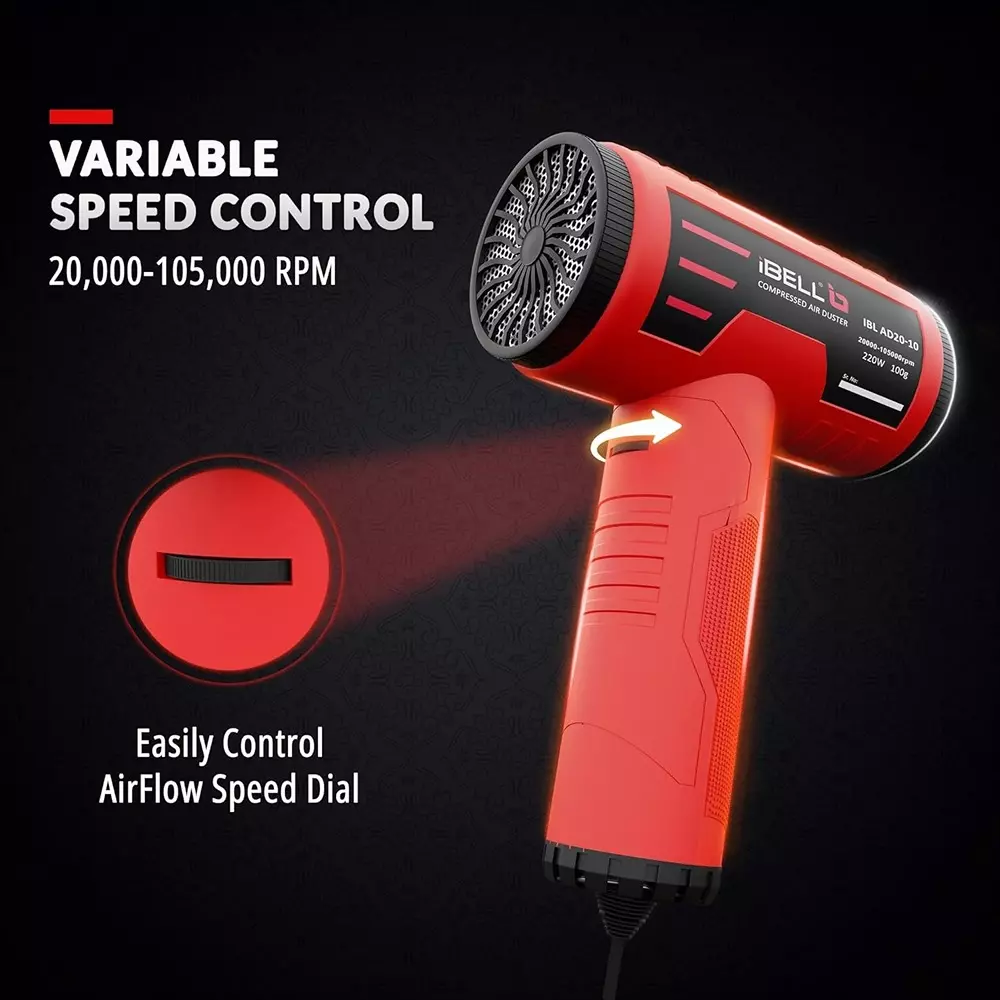 ibell-high-efficiency-compressed-air-duster-37-mh-airflow-rate-20000-105000-rpm-speed-with-220-w-brushless-motor-ad20-10