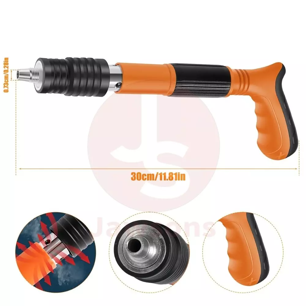 Jawsons Compact Precision Mini Nail Fixator 30 cm (11.81 inch) Length 7.3 mm Caliber Size for Wood, Concrete & Steel