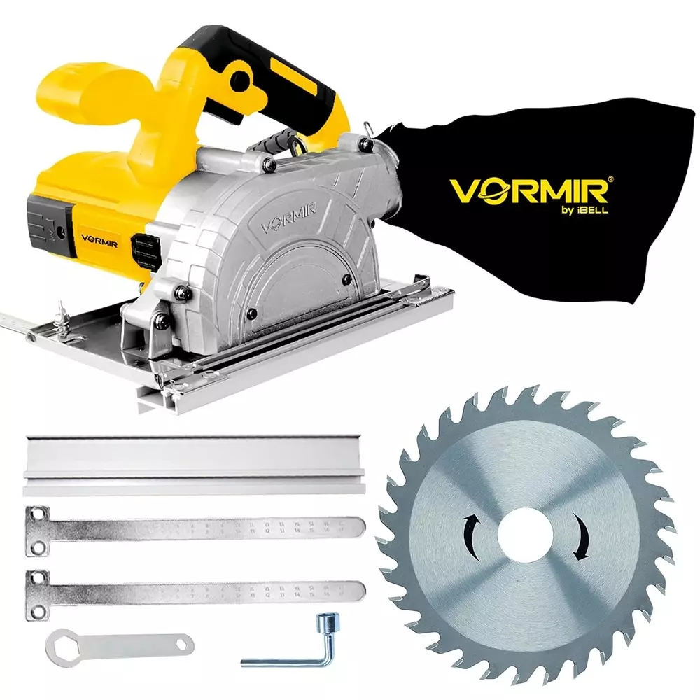VORMIR Hand Held Wood Cutting Machine 13000 RPM No Load Speed 1250 W Power 125 mm (5 inch) Wheel Size, VR WC25-30