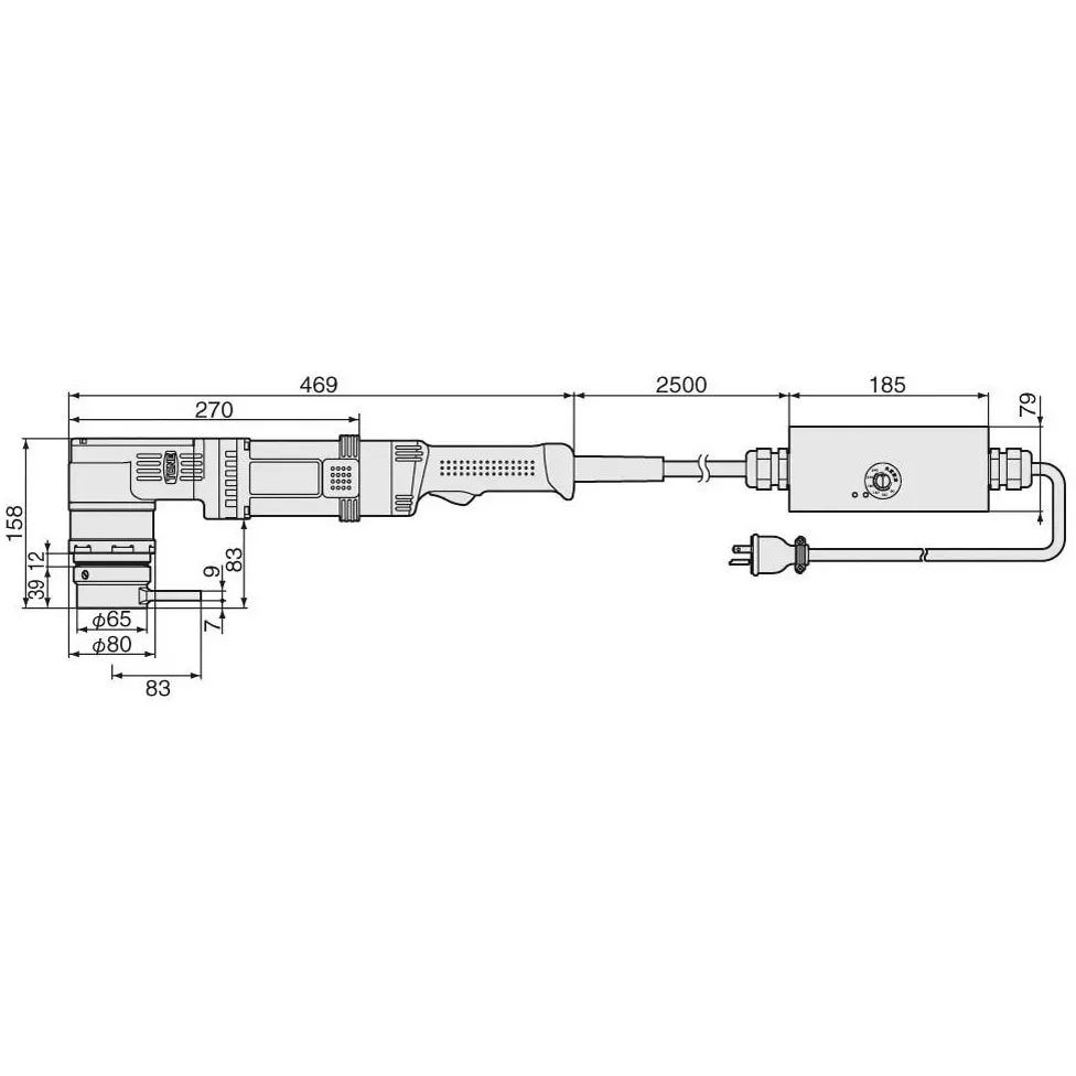 TONE Torshat 1400 W 15 Amp with 90 to 240° Setting Range, TNC22-1T