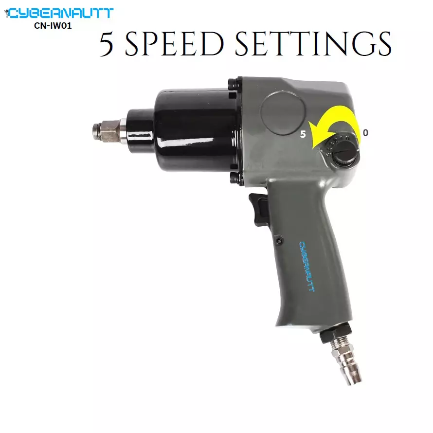 Cybernautt Corded Impact Wrench 7000 RPM Speed 6.3 mm (1/4 inch) Air Inlet 550 N.M Maximum Torque, CN-IW01