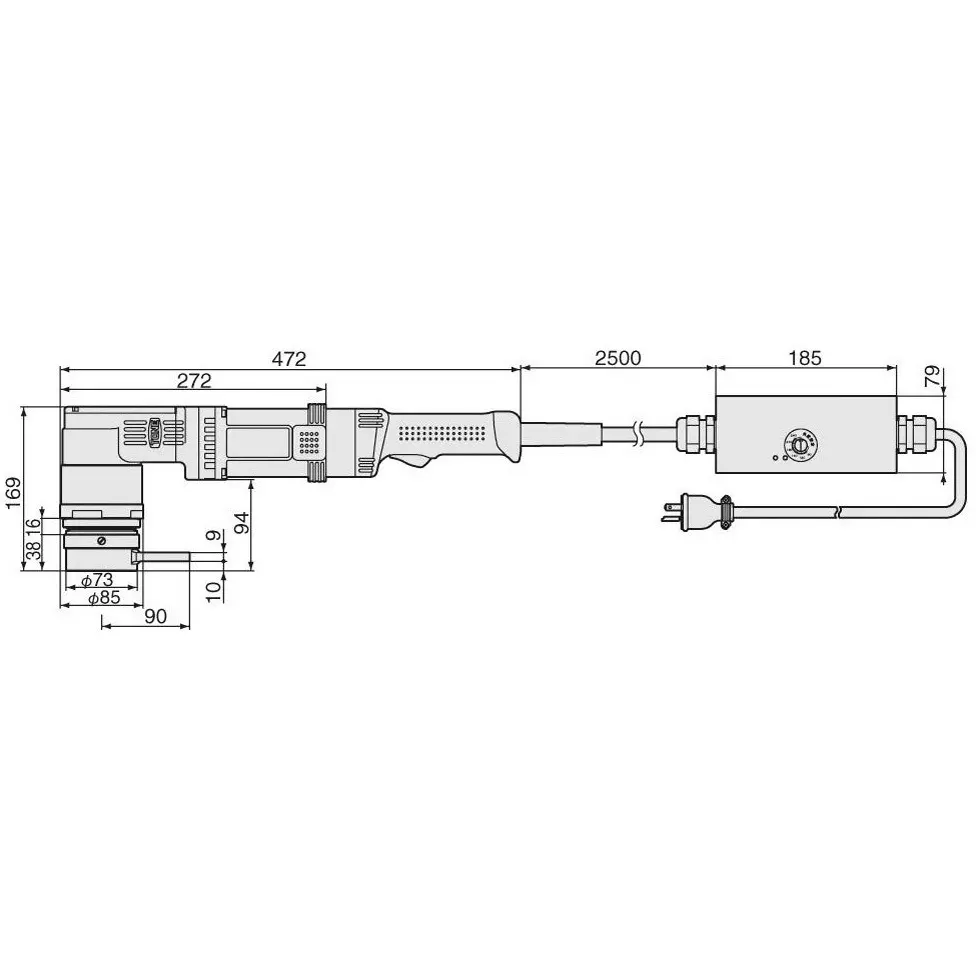 TONE Torshat 1500 W 16 Amp with 90 to 240° Setting Range, TNC24-1T