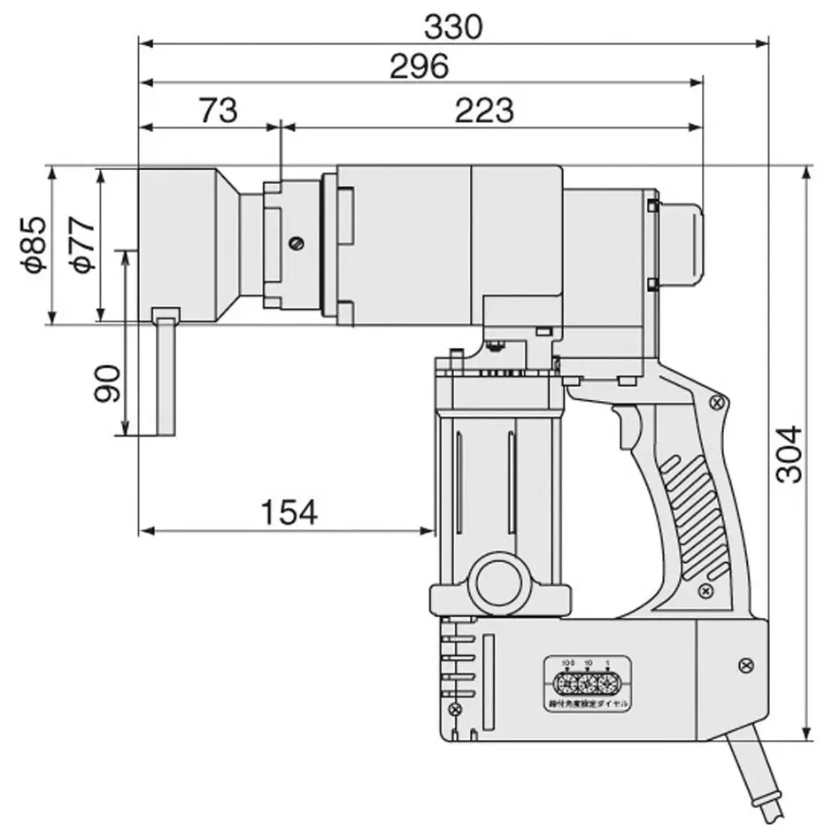TONE Torshat 1100 W 6.5 Amp with 90 to 240° Setting Range, TN27E-2T