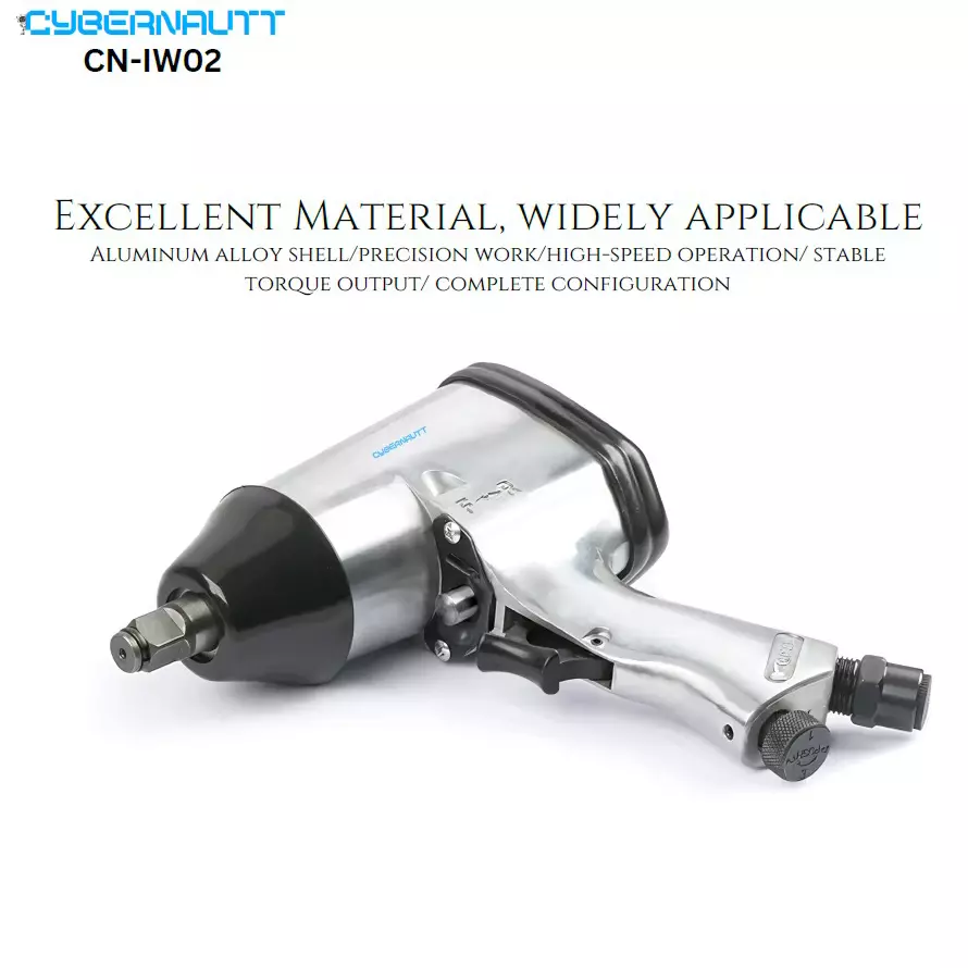 Cybernautt Corded Impact Wrench 0-7000 r/min Speed 12.7 mm (1/2 inch) Air Inlet 330 Nm Maximum Torque, CN-IW02