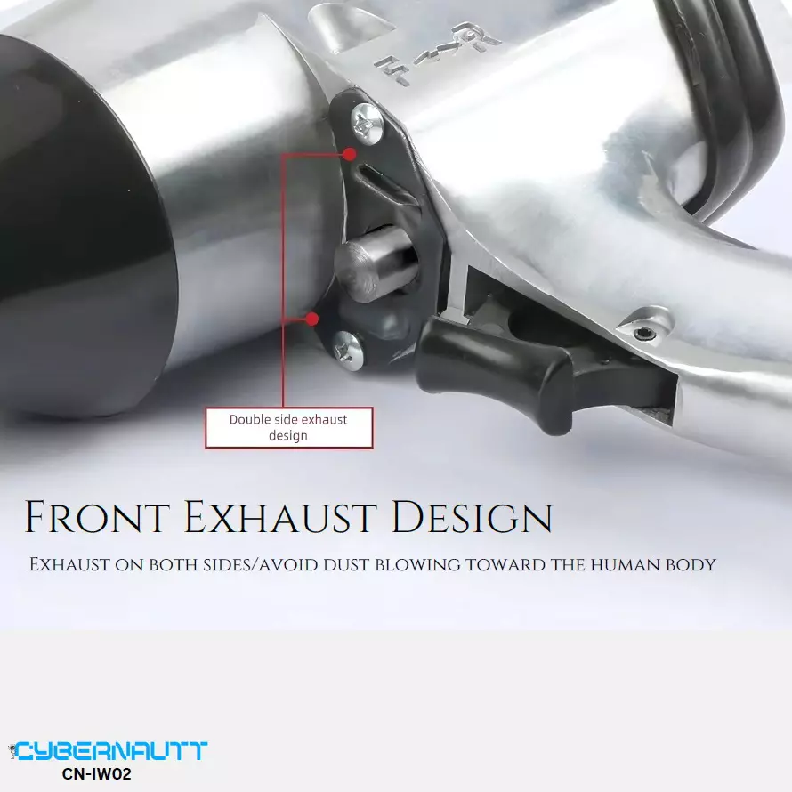 Cybernautt Corded Impact Wrench 0-7000 r/min Speed 12.7 mm (1/2 inch) Air Inlet 330 Nm Maximum Torque, CN-IW02
