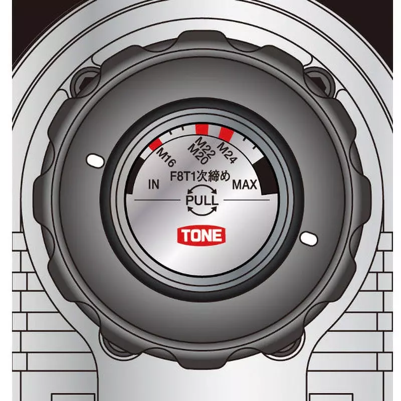 TONE Tone Primary Tightening Dedicated Wrench 110 Rotation Speed at No Load (min-1 rpm), GKR252