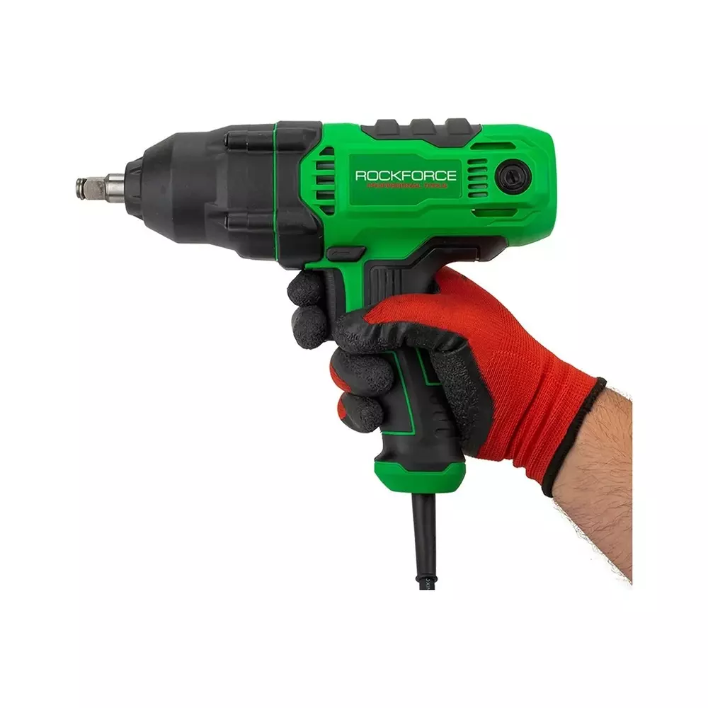 Rock Force Electric Impact Wrench Set with Socket 710 W 17 - 22 mm Head Range 12.7 mm (1/2 inch) Chuck Size, RF-P1B-GW5-500