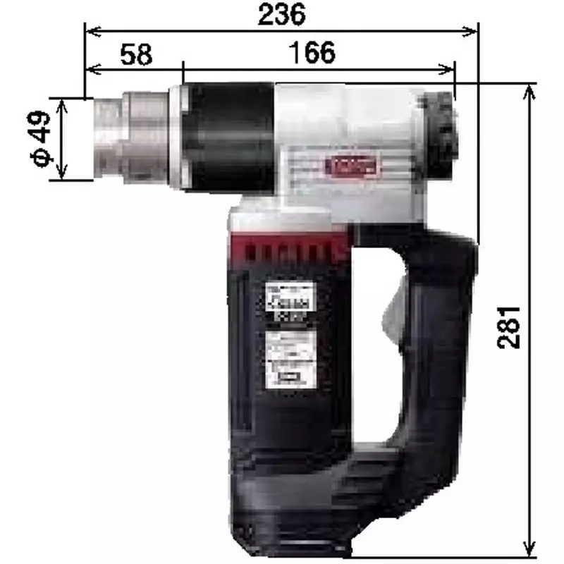 TONE Brushless DC motor 29 (When Fully Charged) Min-1 RPM, CKS500-BTL