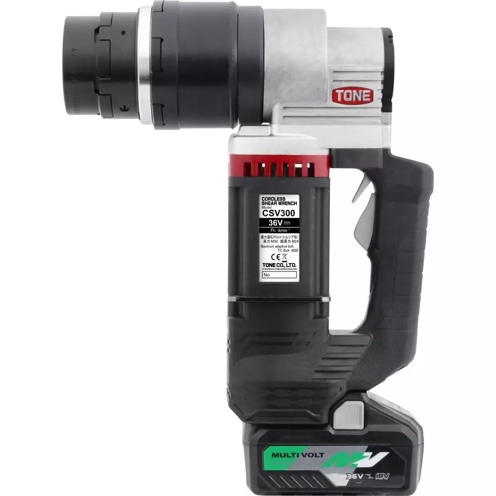 TONE M30 Cordless Shear Wrench 4 (min⁻¹ [rpm]) Speed Torcia Tip Pistol Type for M24, M27, M30, CSV300